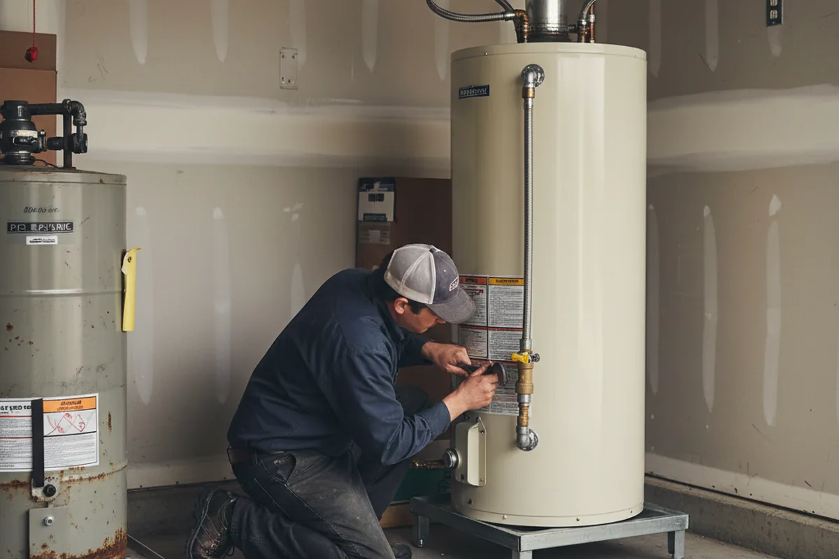 Water heater and shutoff valve replacement in Dillsburg
